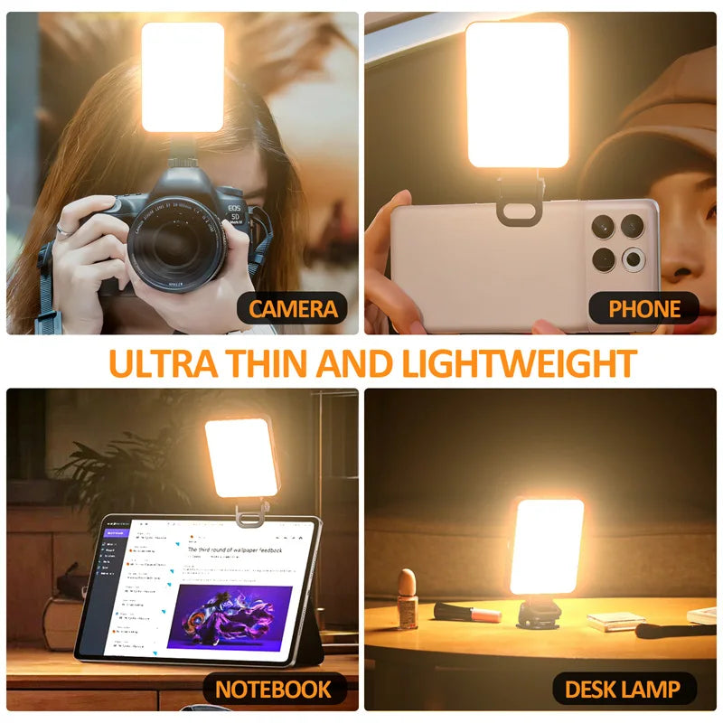 Mobile Light Focus Magnetic Absorption Fill Light Lamp Portable LED Light Video Shooting Light Round Ring Lamp Selfie Lighting Zpaxo