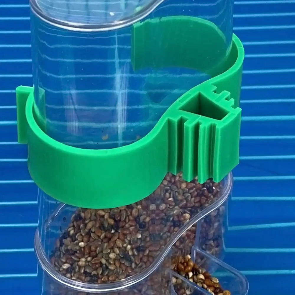 Automatic Bird Water Dispenser Drinking Feeder Transparent Cage