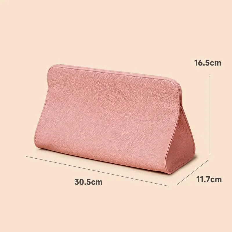 PU Leather Hair Tool Bag – Curling Iron & Flat Iron Organizer Hair Tool Organizer Zpaxo Pink