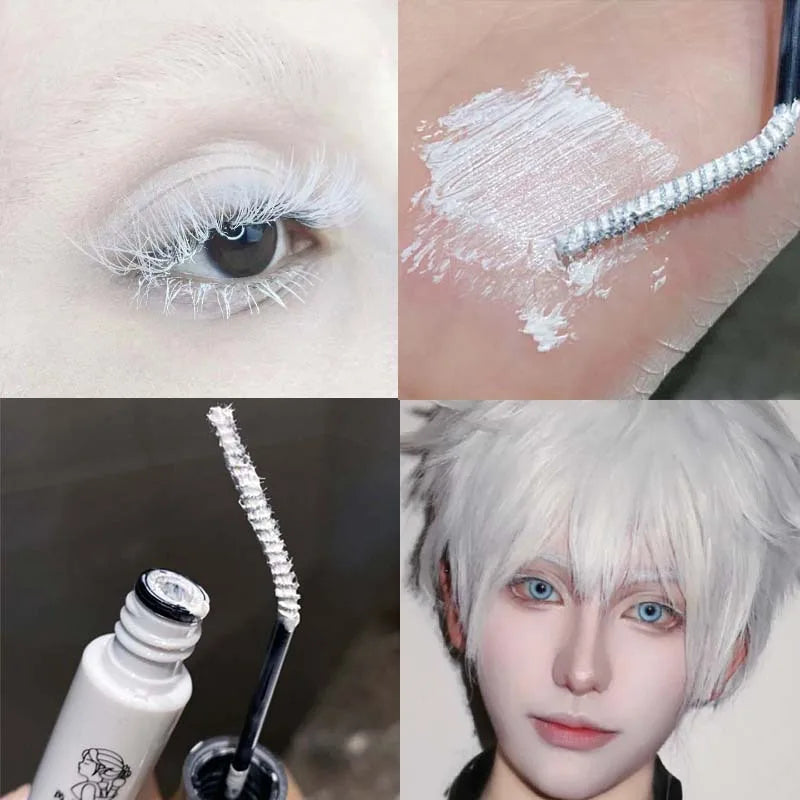 White Curling Mascara Waterproof Long-wearing Fast Drying Eyelashes