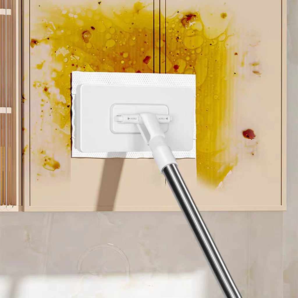 Snap Grip Mini Mop with One-Click Cloth Change No-Touch Dirty Cleaning Dust Mop for House Wall Bathroom Toilet Corners Cleaning Zpaxo