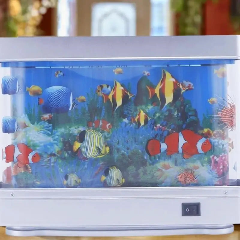 Artificial Aquarium Decorations LED Ocean Scene Table Lamp Perfect