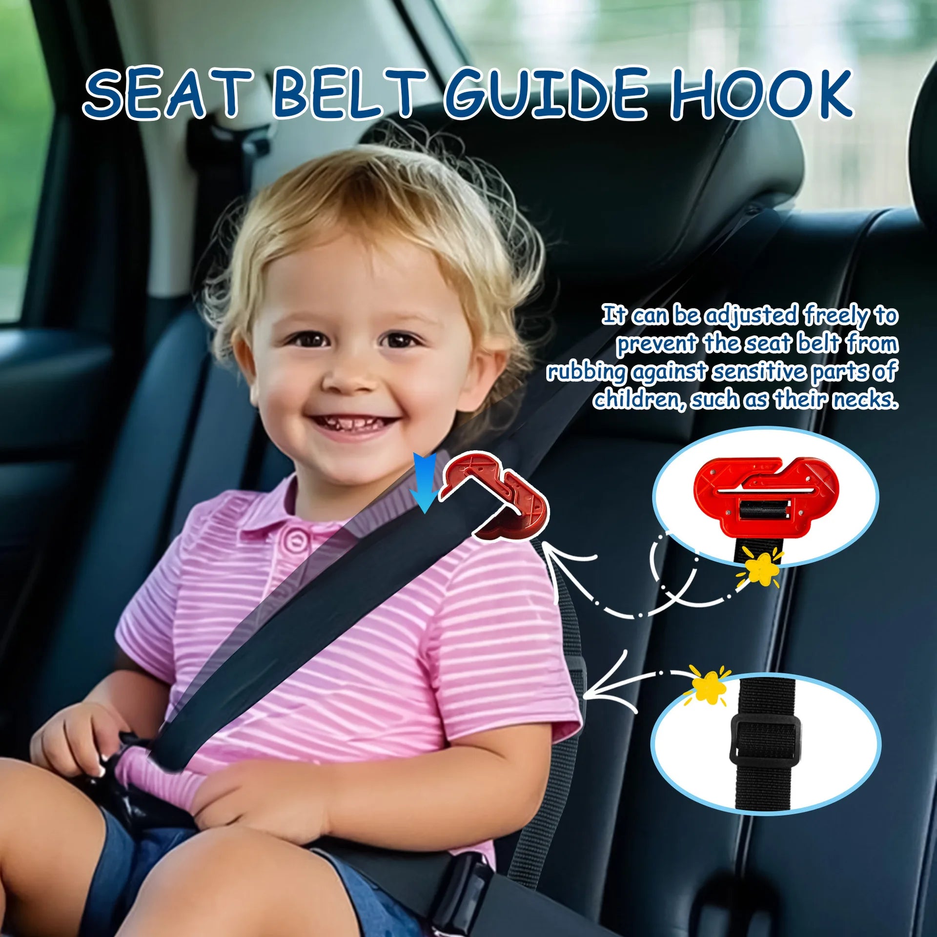 Kids Adjustable Booster Seat Cushion | Car & Dining Ages 3–12