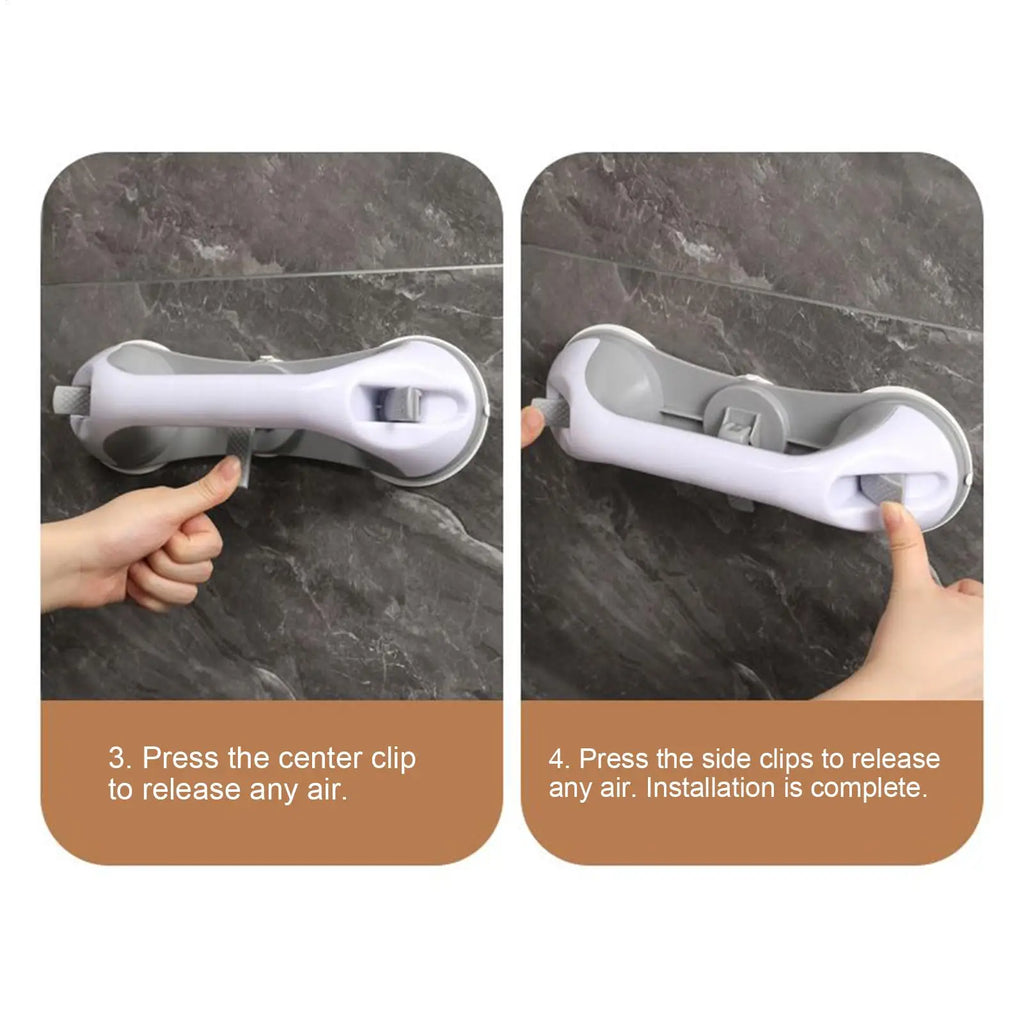 Shower Handle Suction Grab Bar Seniors Removable Grip Handrails