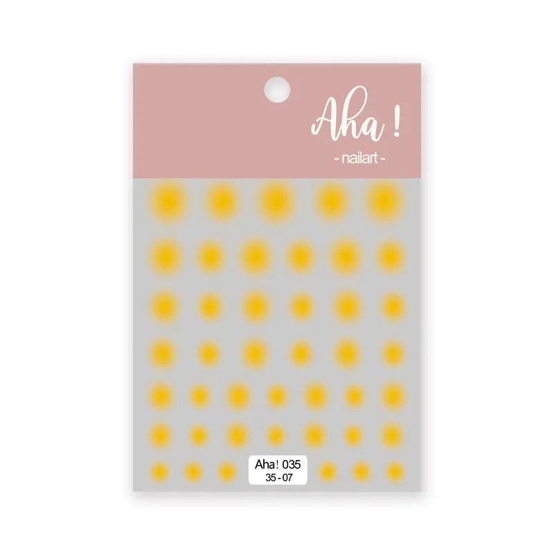 Colorful Transparent Gradient Nail Stickers Different Size Combinations Self-adhesive High Quality Nail Stickers Nail Art Deco Zpaxo 035-07
