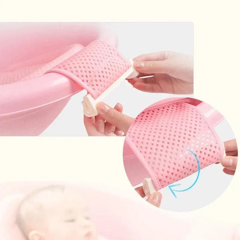 Newborn Adjustable Bathtub Pillow Seat Cushion Cross-shaped Anti-slip