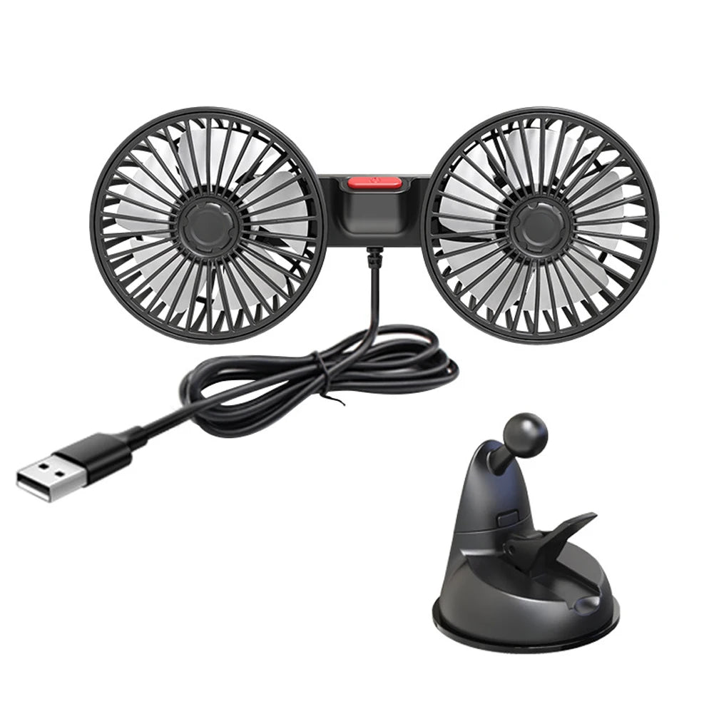 5 12 24V Auto Cooling Fan Single Head Solar Ventilation Strong Wind