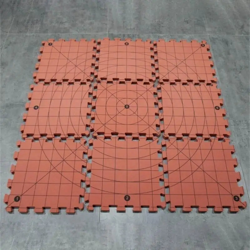 9 Pcs/Set Blocking Mats with Grids T-Pins Crochet Blocking Board for Knitting Zpaxo