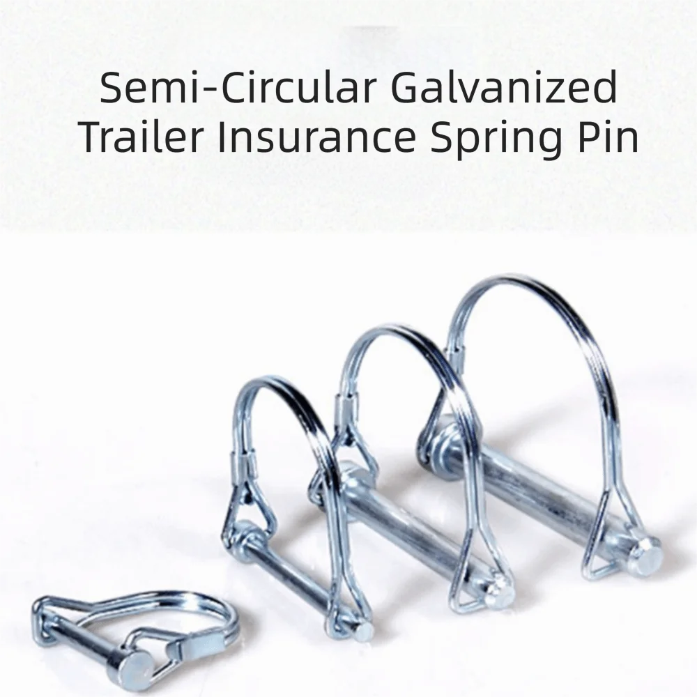 Heavy Duty Trailer Coupler Pin D Shape Split Wire Lock Corrosion Zpaxo