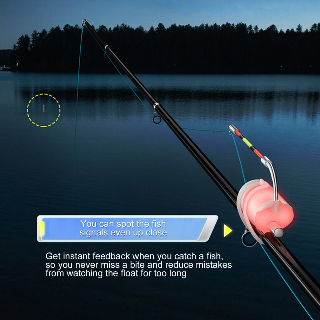 Float Fishing Alarm Buzzer LED Light Sensitive Fish Bite Alert Rod