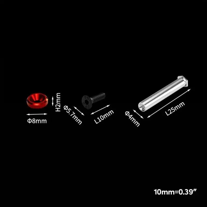 652F Premiumanodized Aluminum Alloy Screws Lock Nut Computer Case CPU Zpaxo
