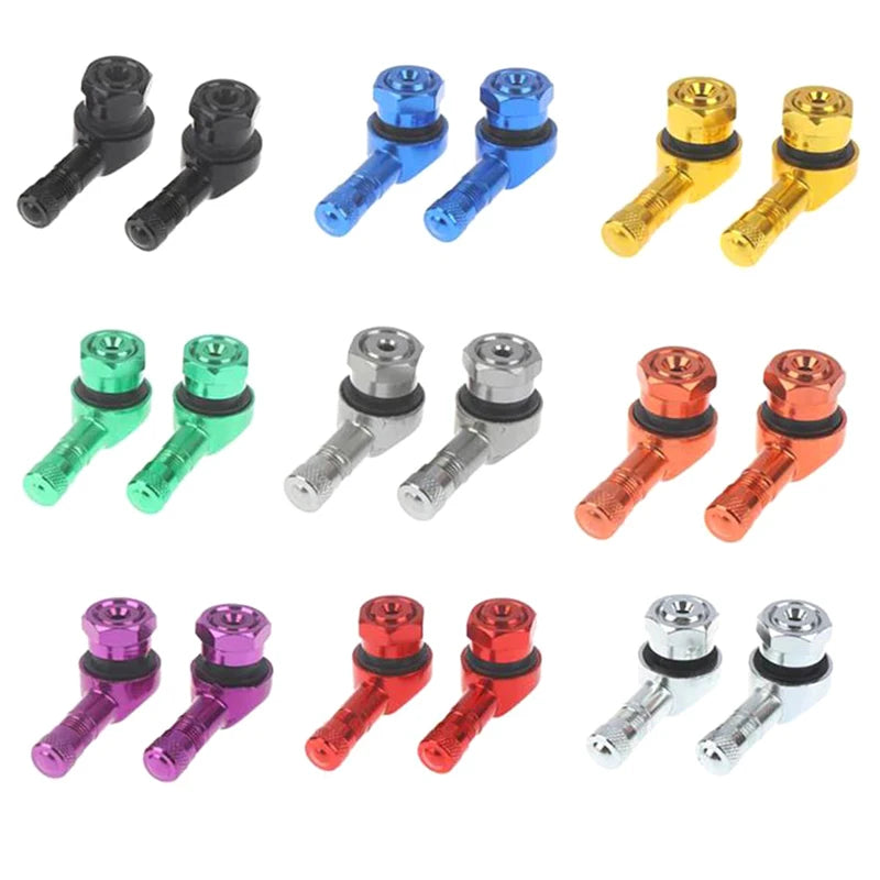 Aluminum Alloy Valve Motorcycle Rim 90 Degree Angle Wheel Tire