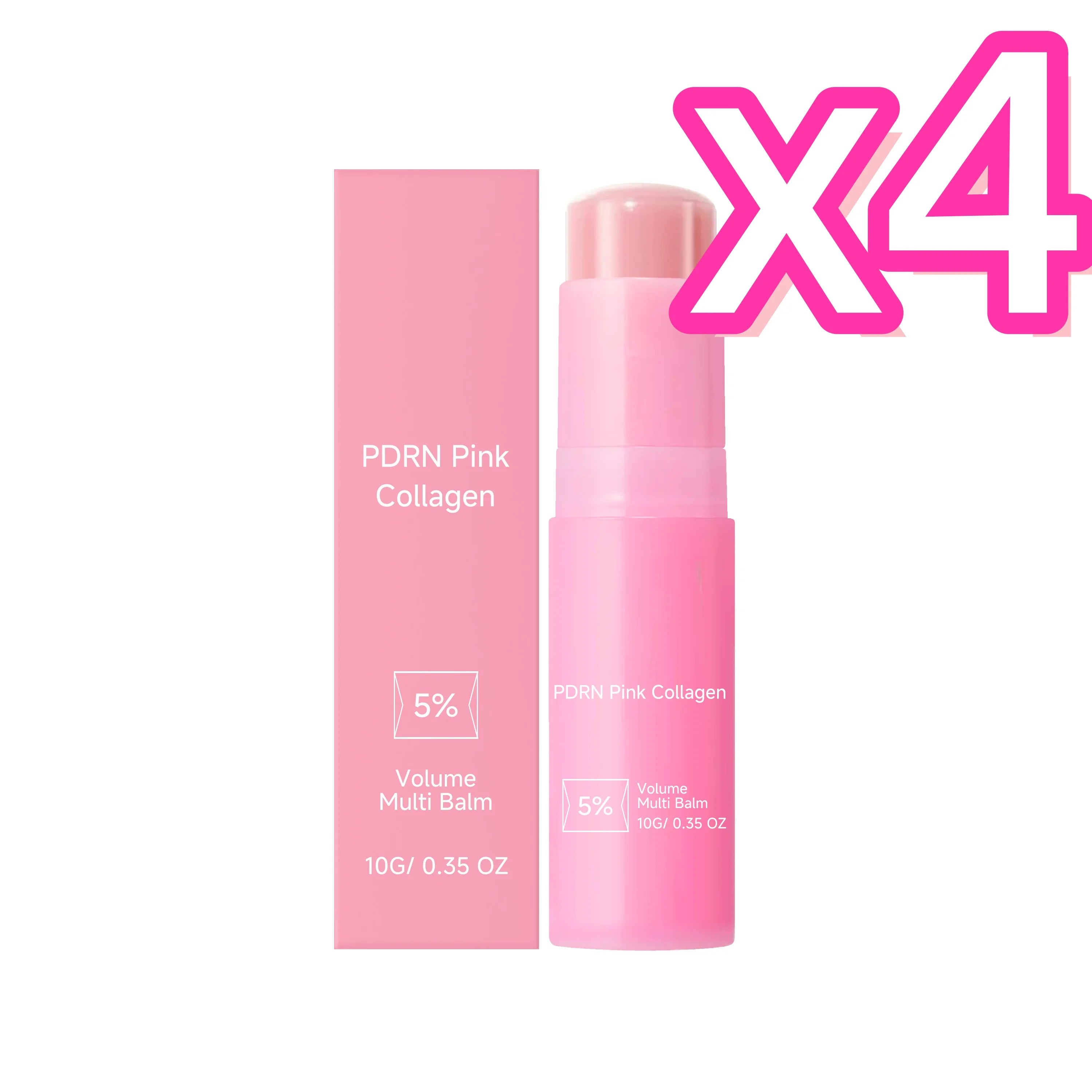 Collagen Multi Balm Stick – Anti-Wrinkle Face & Lip Moisturizer Collagen Balm Stick Zpaxo 10g Boxed x 4