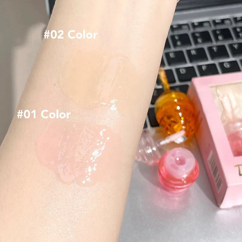 Small Honeypot Lip Oil Moisturizing and Fading Lip Pattern Water Lip Balm Dudu Lips Zpaxo