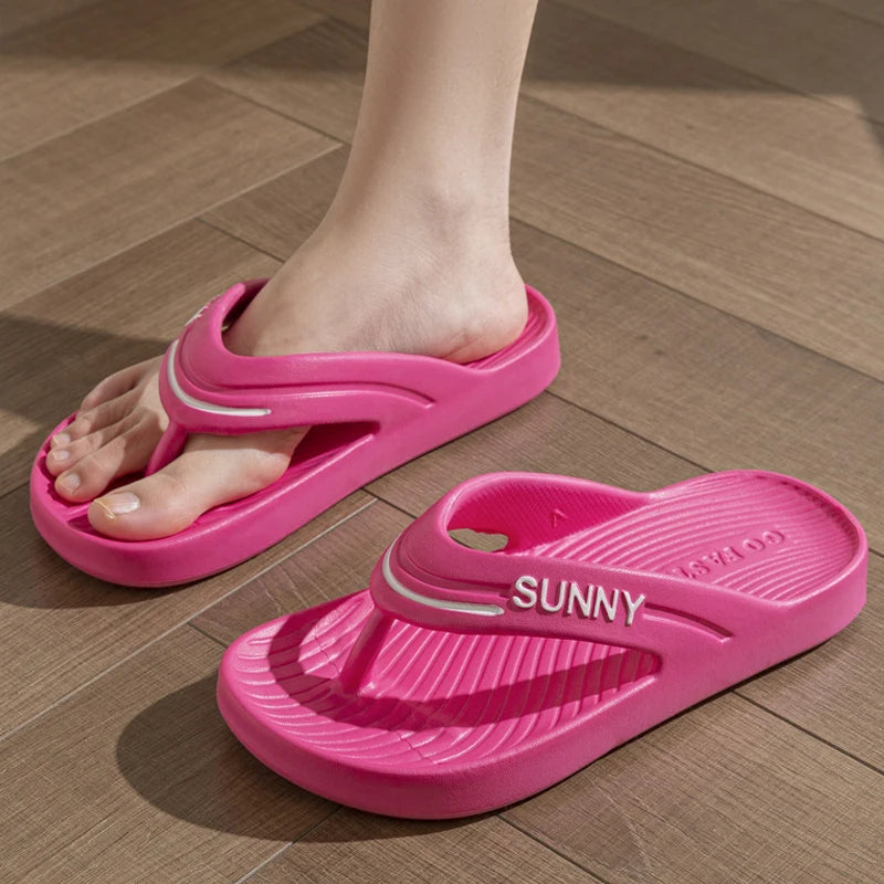 Thick Platform EVA Flip Flops Women Summer Clip Toe Non Slip Beach