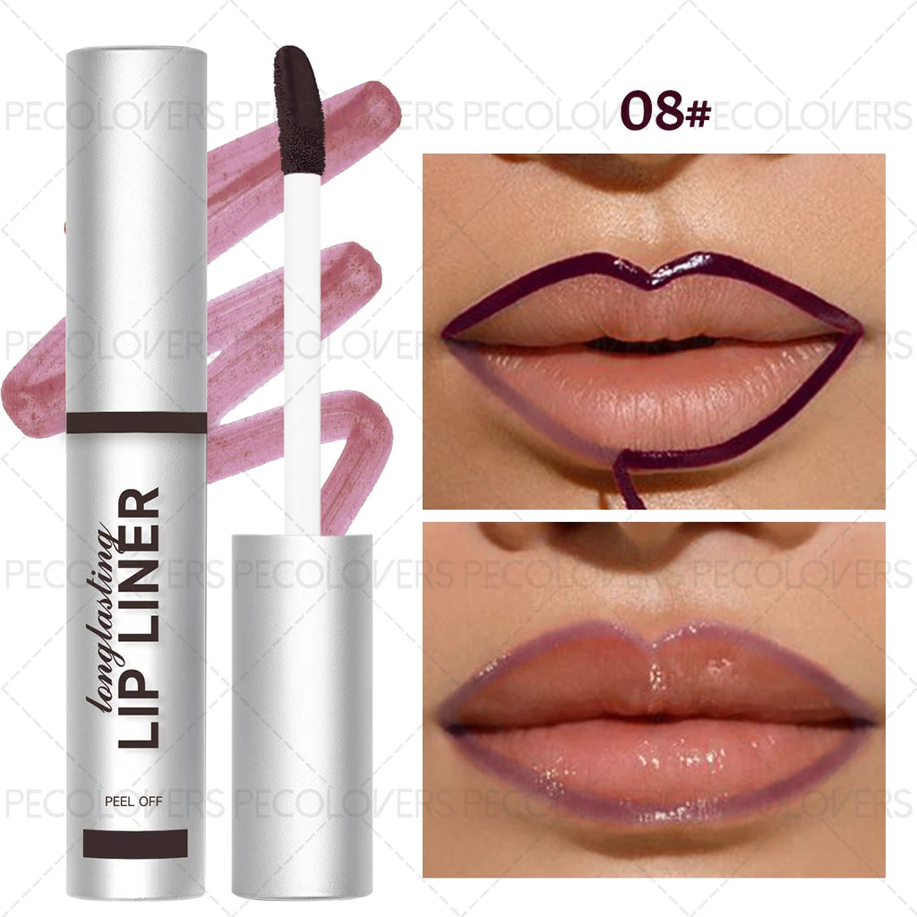 1PC Lip Stain Peel-Off Lip Tint- Matte Finish, Long-Lasting, Smudge-Proof, Hydrating Liquid Lipstick for All Skin Types Zpaxo 08