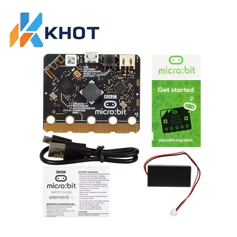 Micro Bit V2 Educational Creative Tool Micro Bit Go Version BBC Microbit for Kids DIY Development Board BBC Microbit V2.2 Board Zpaxo