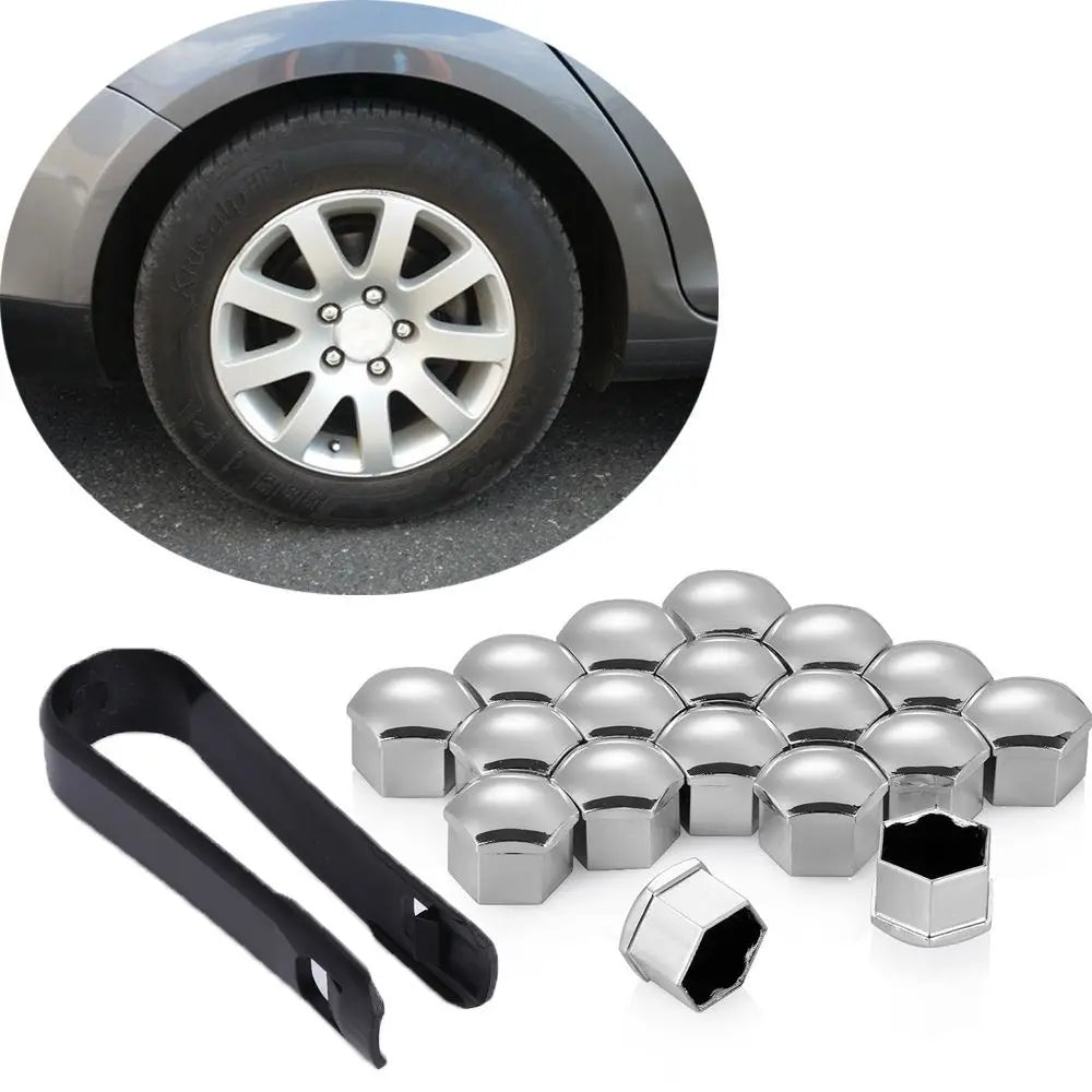 Tool Plastic Wheel Nut Caps Car Exterior Decor Auto Hub Screw Bolt Zpaxo