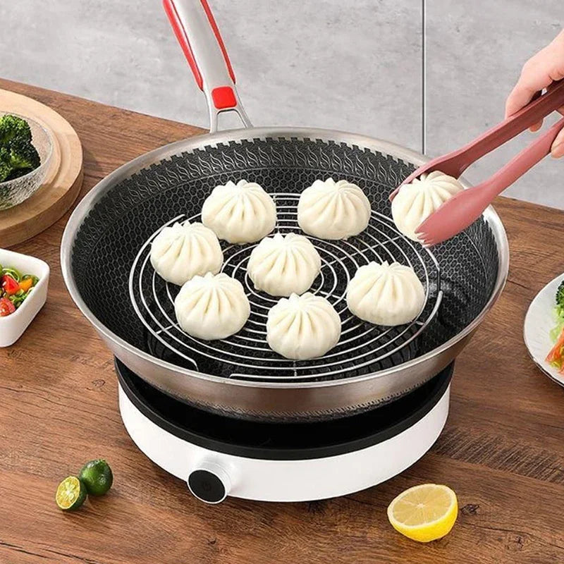 1Pcs Steamer Rack Multifunction Pot Steaming Tray Dumplings Eggs Grill Stand Kitchen Tableware Cooking Utensils Zpaxo