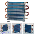 Small Condenser Radiator Sturdy Copper Tube Evaporator for Refrigerator Air Cooling Radiator for Equipment Industrial DIY Zpaxo Default Title