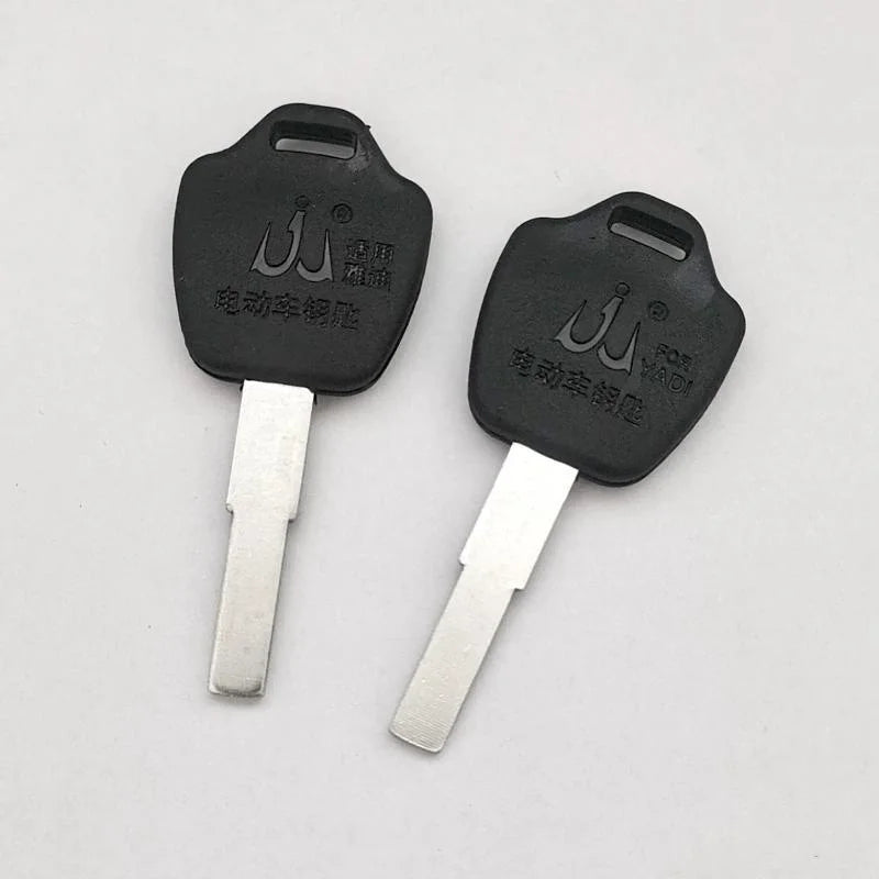 2-Pack Electric Bike Key Blanks – Copper, Anti-Corrosion | Yadea