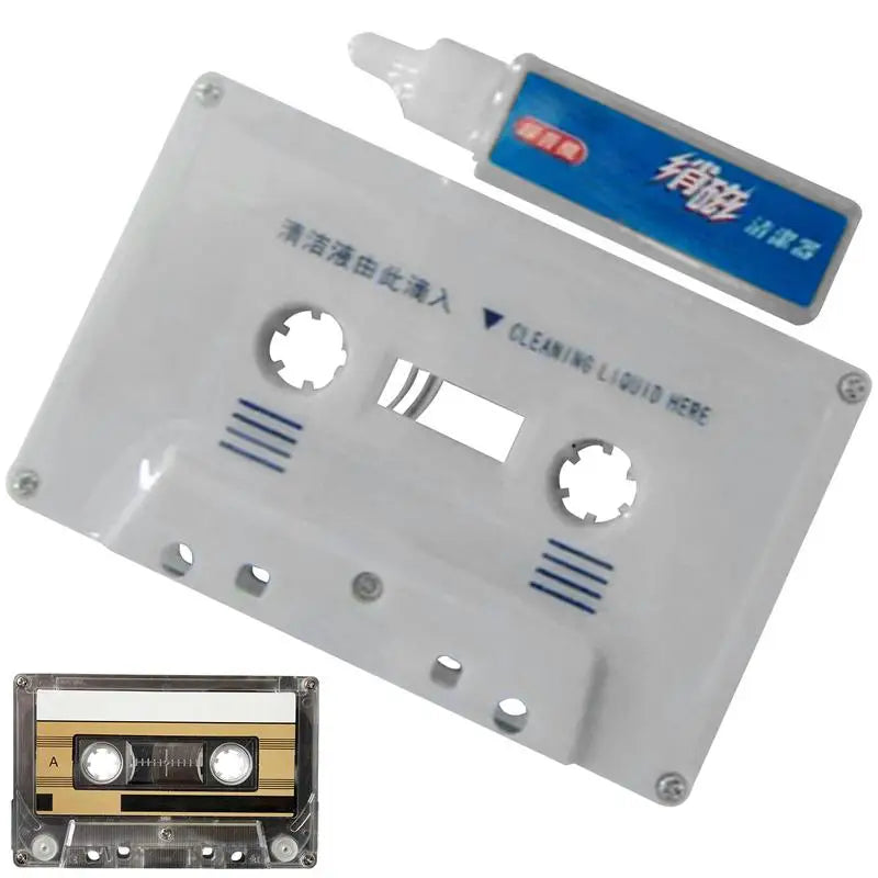Tape Head Cleaner Cassette Maintenance Demagnetizer Recorder Fluids