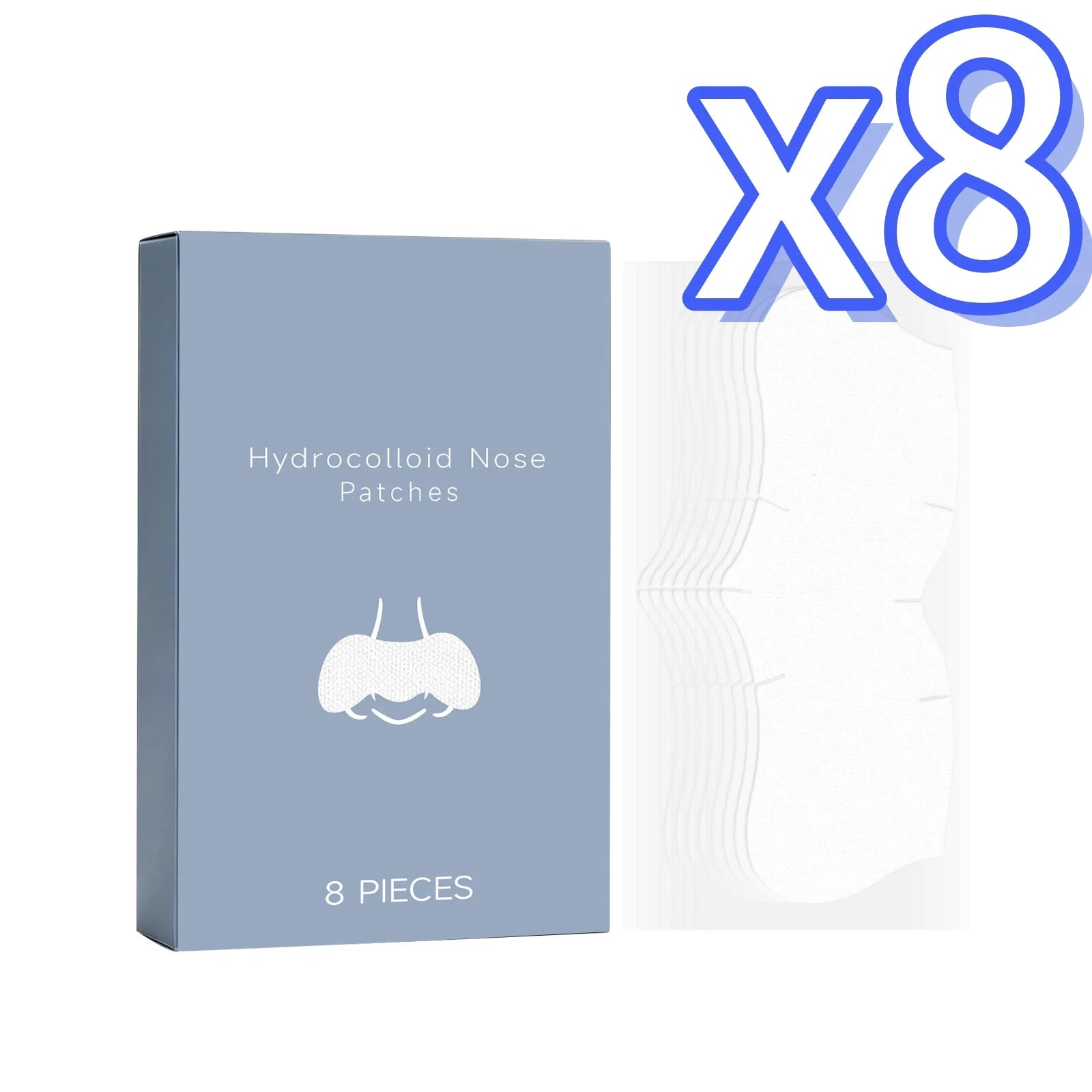 Nicotinamide Hyaluronic Acid Nose Patches – Remove Blackheads Nose Pore Patches Zpaxo 8pcs Boxed X 8PCS