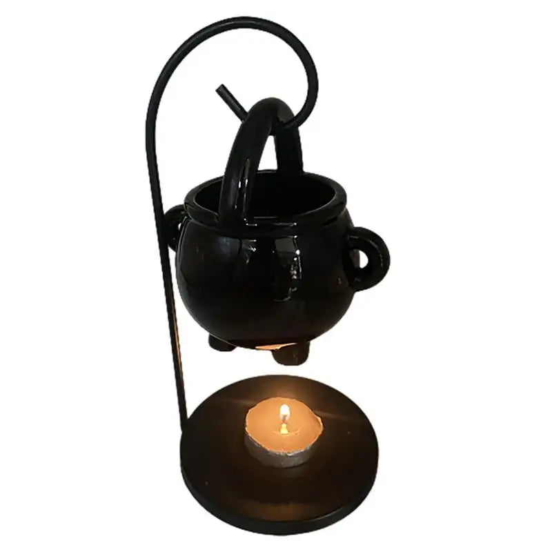 Hanging Cauldron Wax Burner Witch Caldron Pot Candle Holder Witchcraft Supplies Essential Oil Incense Aroma Diffuser Home Decor Zpaxo