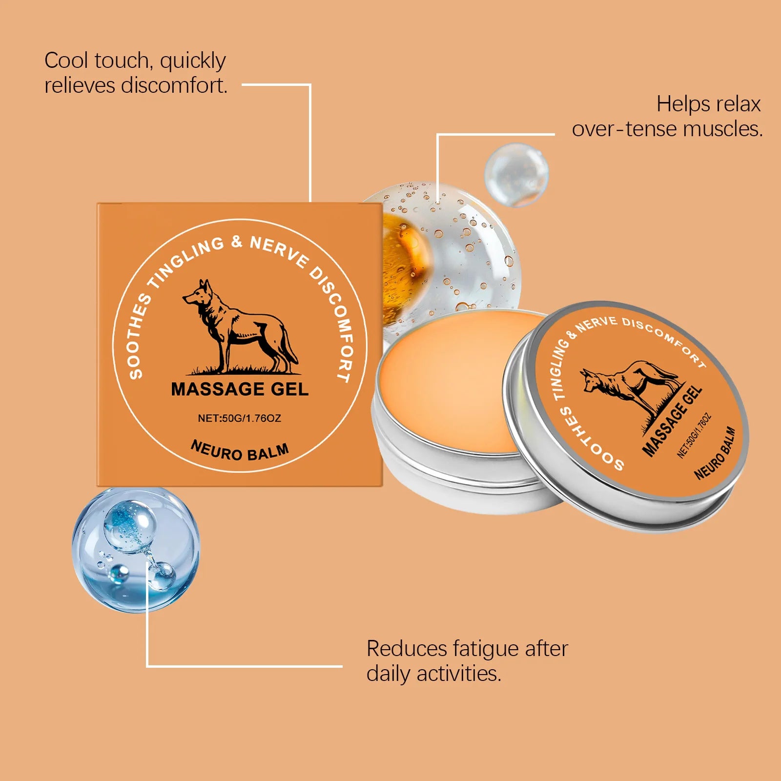 Joint Care Balm - Daily Relief for Joint Discomfort, Cooling Sensation, Boosts Vitality, External Use Moisturizing Balm Zpaxo