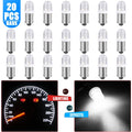 20-Pack BA9S LED Bulbs 6000K White 12V Car Interior Lights