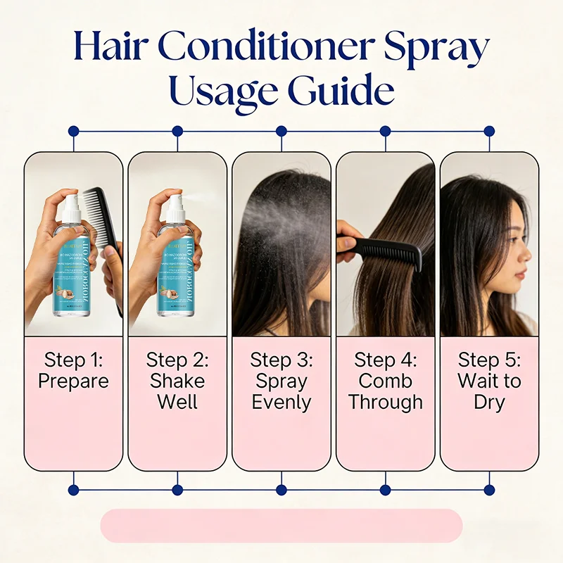 Moroccan Argan Oil Leave-In Conditioner Spray | Anti-Frizz Leave-In Conditioner Spray Zpaxo