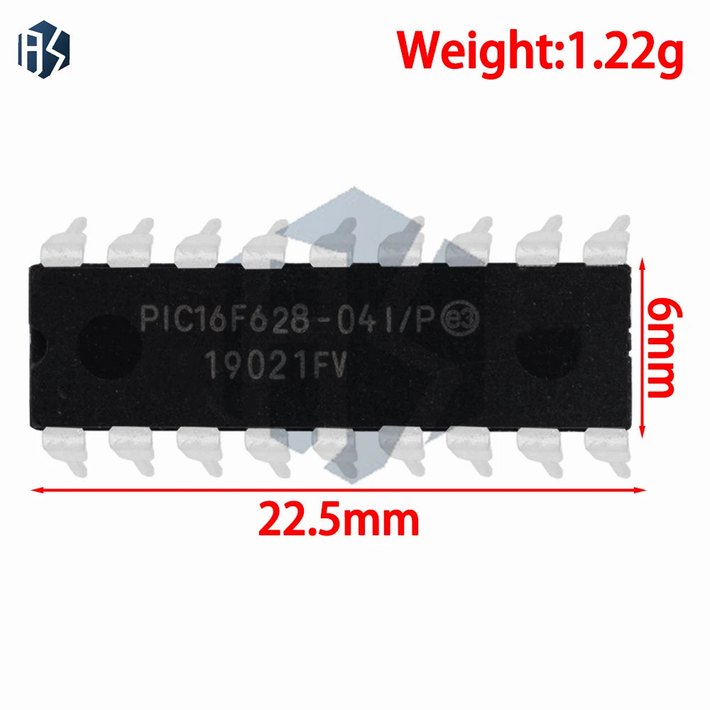PIC16F628A-I P DIP-18 Microcontroller 8-Bit Flash CMOS Compatible Zpaxo
