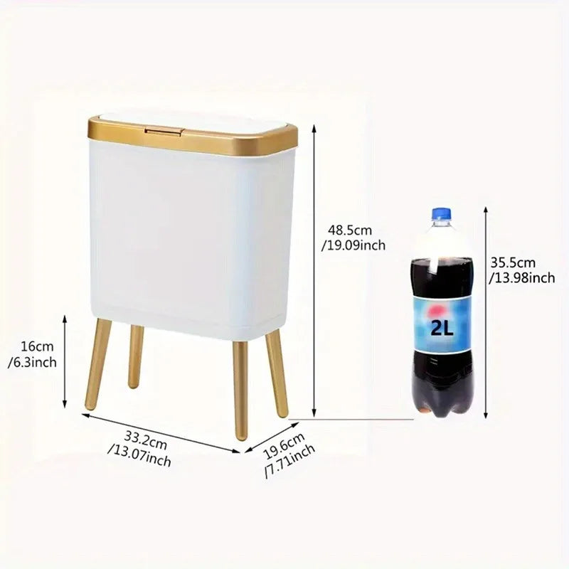 Large Square Plastic Trash Can Odor-sealing Lid Multifunctional