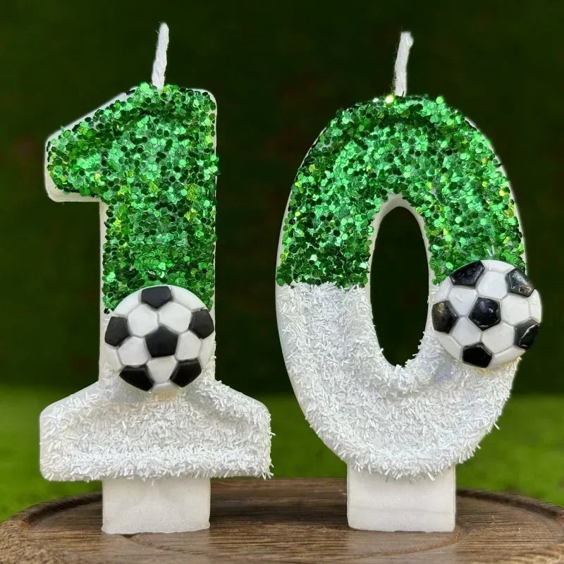 Football Number Birthday Candles – Kids Cake Party Decor Birthday Cake Candles Zpaxo