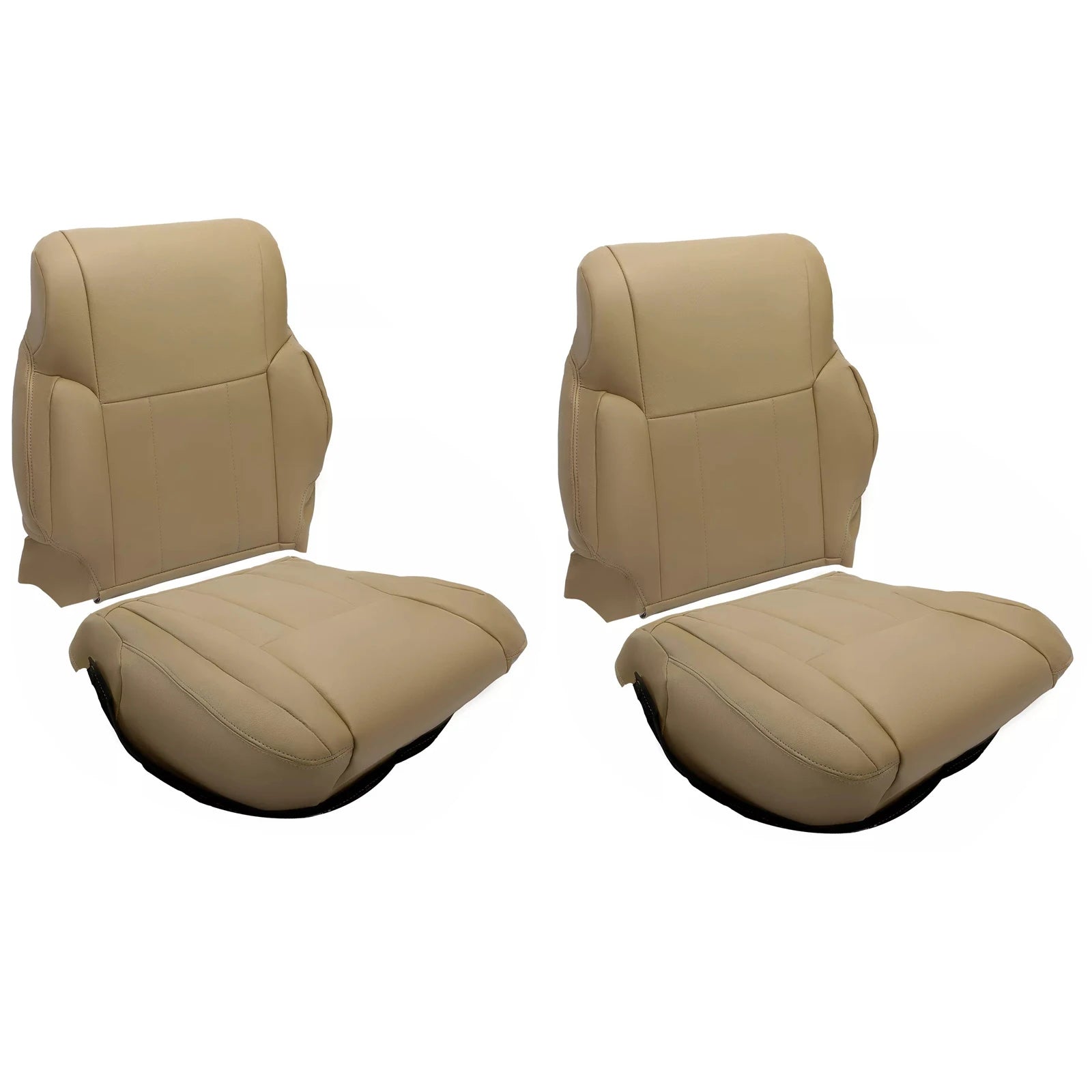 Car Driver Passenger Bottom Leather Seat Cover Trim Replacement