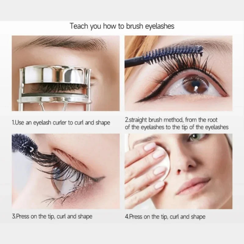 1PC Anti-smudge Mascara - Long-lasting, Evenly Colored, Curled, Waterproof, Quick-drying, Suitable for Dates and Daily Needs Zpaxo