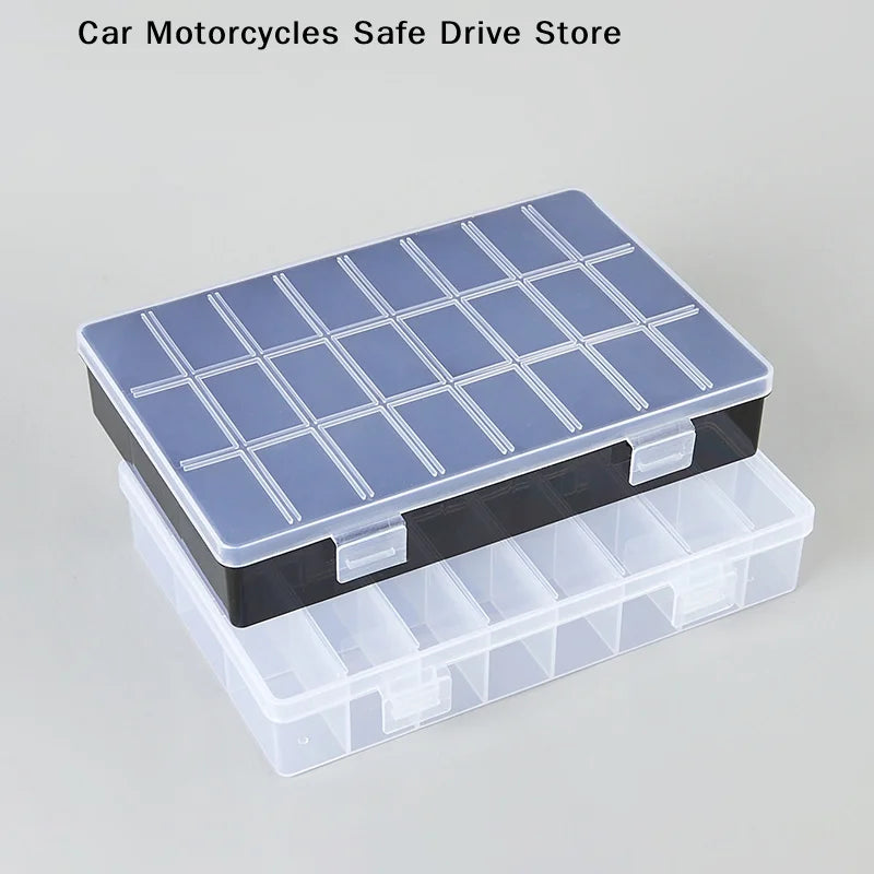 CM24 Grids Multifunctional Clear Plastic Organizer Box Container