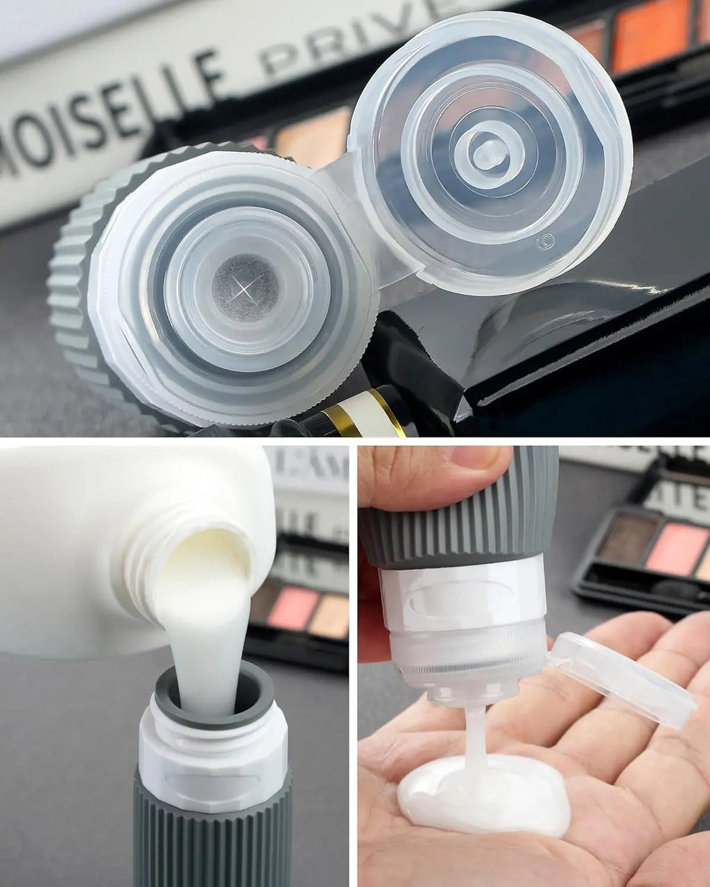 Mrsdry Travel Bottles TSA Approved Toiletries Leak Proof Silicone