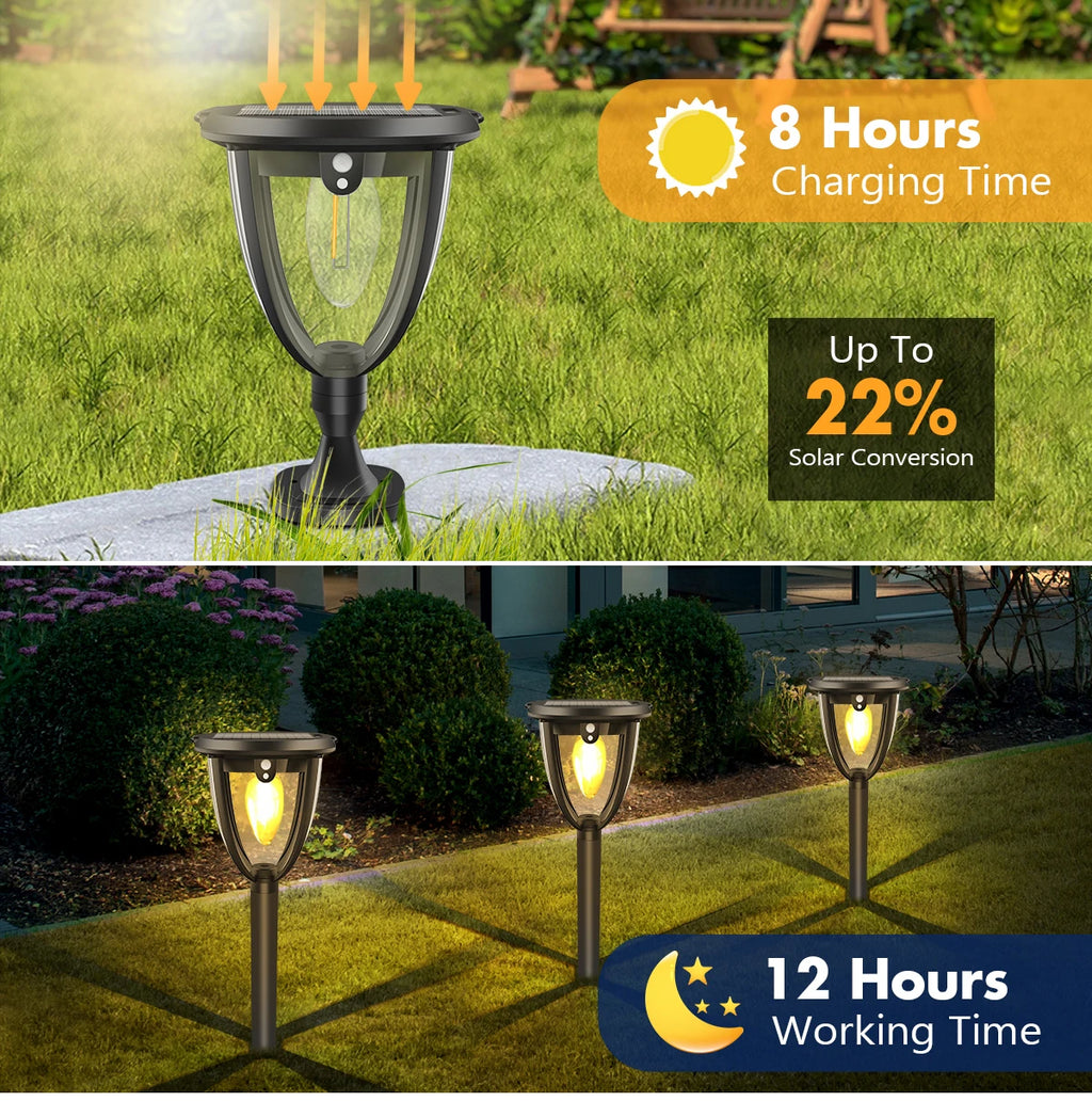 Waterproof Solar LED Lights Outdoor Garden 2 Modes RCON Lighting Zpaxo