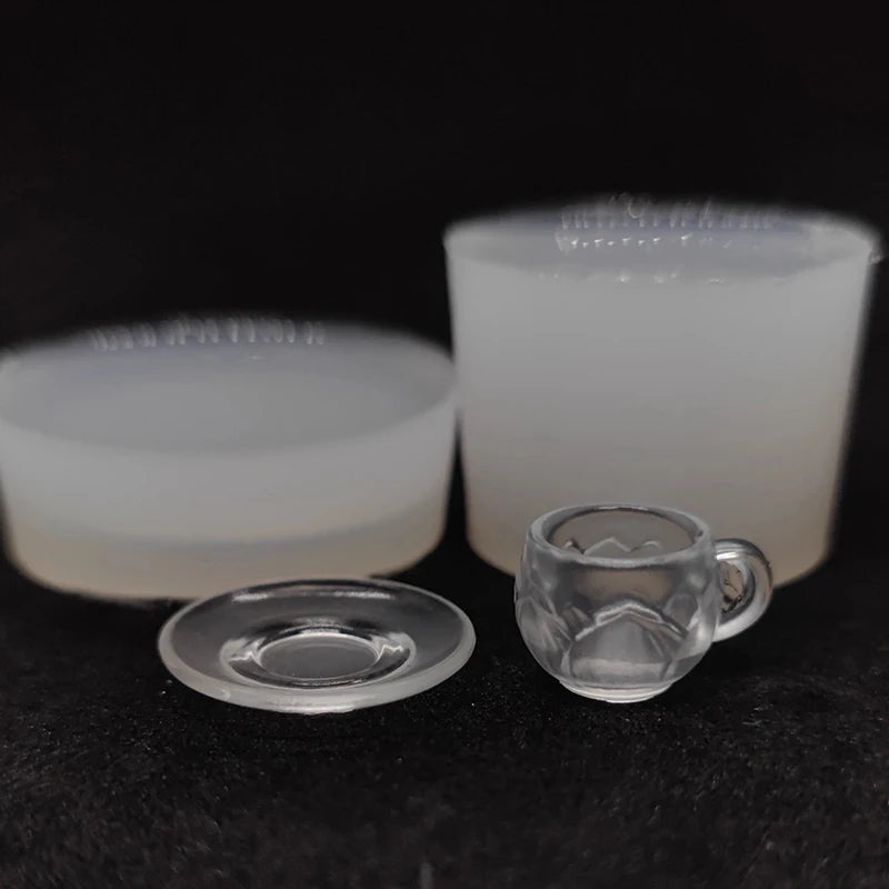 Dollhouse Food Play Miniature Tea Cup Silicone Mold UV Epoxy Turnover Zpaxo A2