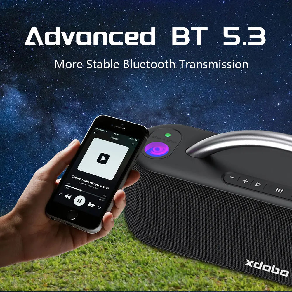 XDOBO Bluetooth Speaker Wireless 100W Deep Bass Subwoofer Portable Zpaxo