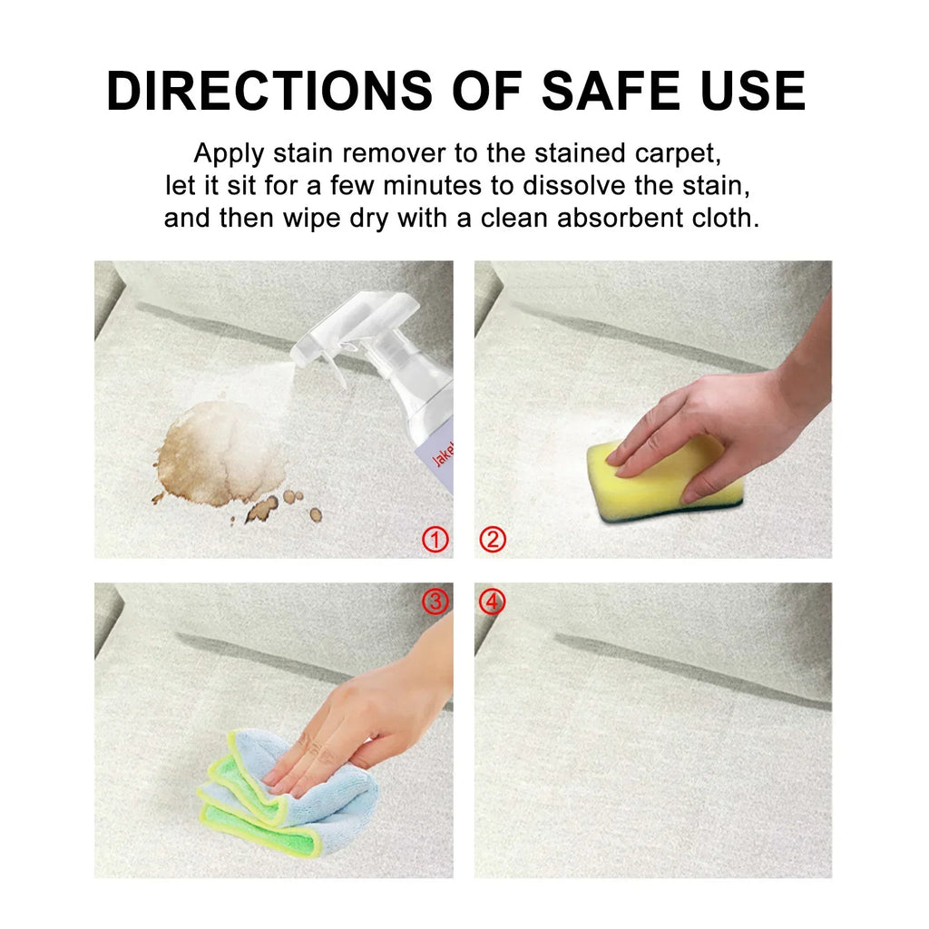 Carpet Cleaner Liquid Safe Lasting Powerful Stains Remover Fabric Sofa Surfaces Clean Multifunctional Carpet Fragrance Detergent Zpaxo