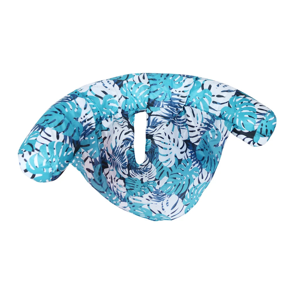 Inflatable Pool Lounger Plant Pattern Floating Chair Floats Swimming Zpaxo Green