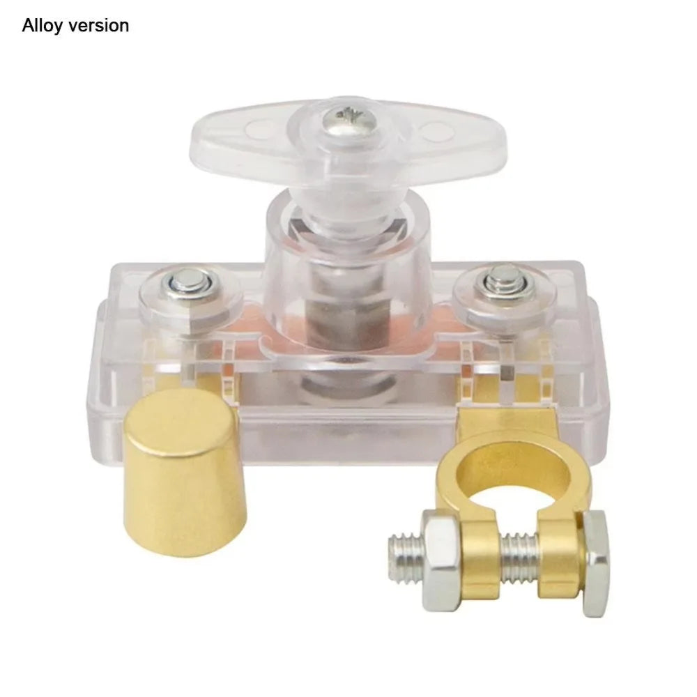 Alloy/Copper Battery Isolation Switch 12 - 24 V Quick Cut-off Battery Switch Durable Battery Terminal Negative Isolator Car Zpaxo Alloy