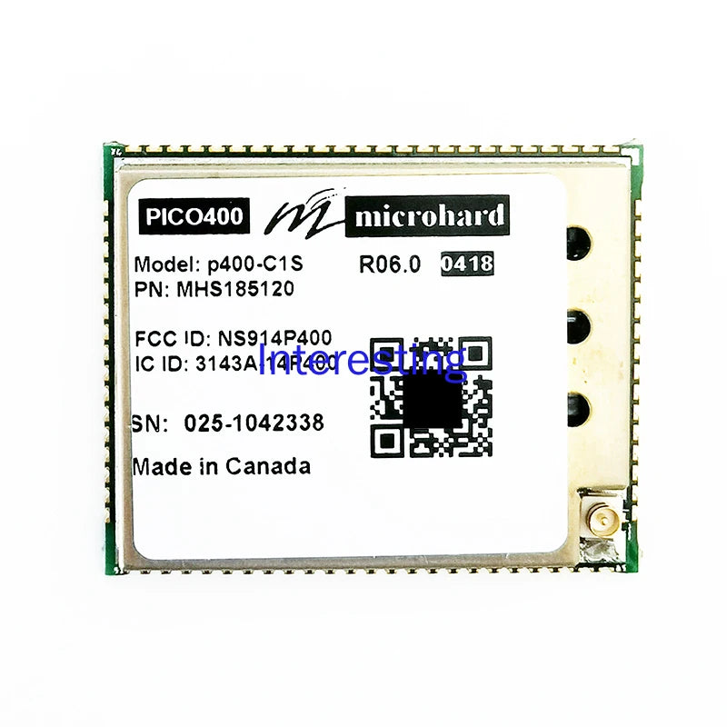 Microhard P400-C1S Module Encrypted Data Transmission Radio 100 Kilometers UAV Aerial Photography Robot Zpaxo