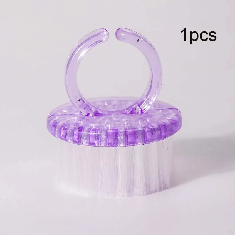 1- Plastic Nail Brushes Colorful Hand Scrubbing Cleaning Brush Dust
