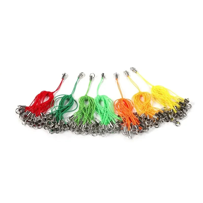 50/100pcs DIY Cord Pendant Lanyards – Lobster Clasp & Key Ring