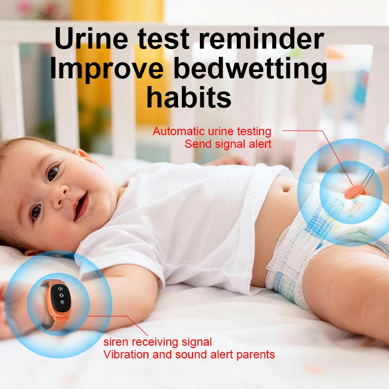 New Kids Bedwetting Alarm Wireless USB Rechargeable Portable Wearable Vibration Reminder For Children Potty Training 2026 Zpaxo