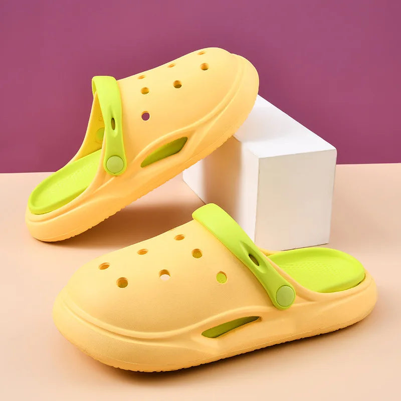 Women's Sandals Summer Outdoor Wear Anti-slip Thick Bottom Beach Zpaxo YELLOW 35-36