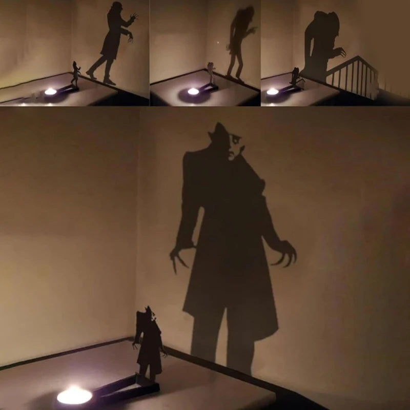 Nosferatu Candle Holder Nosferatu Candle Shadow Tealight Shadow Caster Halloween Horror Candle Holder Decor Party Horror Decor Zpaxo